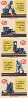 Czechoslovakia - Czechia 5 Matchbox Labels, Do Not Damage The Telephone Cable, Bulldozer, Excavator - Boites D'allumettes - Etiquettes