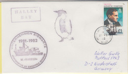 British Antarctic Terr. Ausbau Station Neumayer 1981/82 Ca Polarqueen Ca Halley 21 FE 1982 (NE152) - Bases Antarctiques