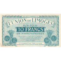 France, Limoges, 10 Francs, 1920-1935, SPL - Notgeld