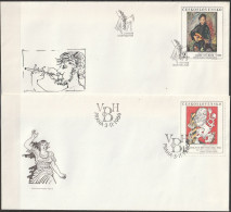 Tschechoslowakei 1986 FDC MiNr.2889 - 2893 Kunstwerke Aus Der Nationalgalerie ( Dl 38 ) - FDC