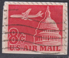 Etats Unis 1962 - Poste Aérienne YT 61 (o) Sur Fragment - 3a. 1961-… Usados