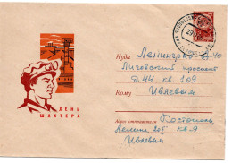 62206 - Russland / UdSSR - 1965 - 4K Wappen GAU "Tag Des Bergarbeiters" KOSTOPOL' -> LENINGRAD - Briefe U. Dokumente