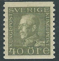 1925-26 SVEZIA SOGGETTI DIVERSI 40 ORE MH * - RB8-5 - Unused Stamps