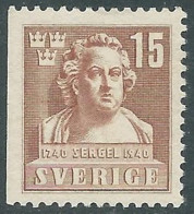 1940 SVEZIA J. T. SERGEL 15 ORE D. 3 LATI MNH ** - RB8-8 - Unused Stamps