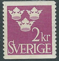 1951-54 SVEZIA TRE CORONE 2 K MH * - RB8-10 - Unused Stamps