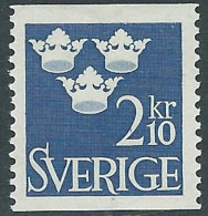 1951-54 SVEZIA TRE CORONE 210 ORE MNH ** - RB8-10 - Unused Stamps