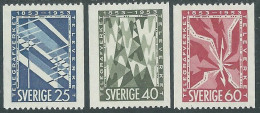 1953 SVEZIA SERVIZIO TELEGRAFICO 3 VALORI MH * - RB1-6 - Nuevos