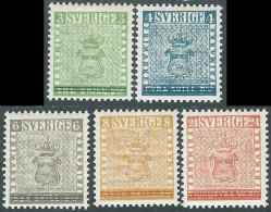 1955 SVEZIA ESPOSIZIONE FILATELICA STOCKHOLMIA 5 VALORI MH * - RB8-9 - Unused Stamps