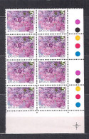 POLAND 2015 FLOWERS 5 GROSZY BLOCK Of 8 MNH - Neufs