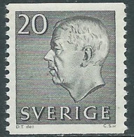 1961-68 SVEZIA RE GUSTAVO VI ADOLFO 20 ORE MNH ** - RB8-6 - Unused Stamps