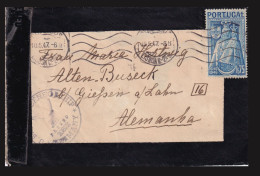 PORTUGAL 1947. Nice Censored Cover To Germany - Lettres & Documents