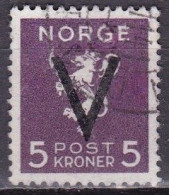 NO042 – NORVEGE - NORWAY – 1941 – VICTORY OVERPRINT ISSUE Without WM – SG # 320B USED 164 € - Used Stamps