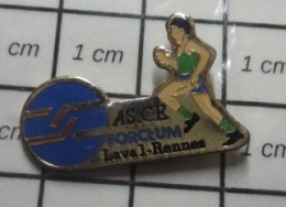 414B Pin's Pins / Beau Et Rare / SPORTS / ATHLETISME AS CE FORCLUM LAVAL RENNES - Atletismo