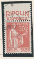 BANDE PUB -N°283  PAIX TYPE II-  50c ROUGE   -Obl - PUB -RIPOLIN   -(Maury 218) - - Used Stamps