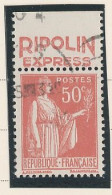 BANDE PUB -N°283  PAIX TYPE II-  50c ROUGE   -Obl - PUB -RIPOLIN   -(Maury 218) - - Usados