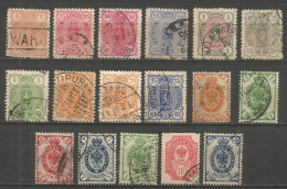 FINLANDIA ADMINISTRACION RUSA CONJUNTO DE SELLOS USADOS - Used Stamps