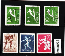 IMOdd/37 SCHWEDEN 1953  Michl 379/82 Used / Gestempelt SIEHE ABBILDUNG - Oblitérés