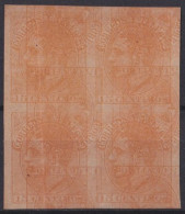 F-EX42253 ESPAÑA ALFONSO XII MACULATURA PROOF BLOCK 4.   - Autres & Non Classés