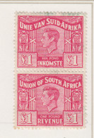 Zuid-Afrika Fiskale Zegel(revenue) Cat. J Barefoot: Revenue JAAR 1948 Nr 77 Paar  (2 Verschillende) - Altri & Non Classificati