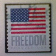 United States, Scott #5789a, Used(o), 2023 Coil, Freedom Flag, (63¢), Gray, Blue, And Red - Gebraucht