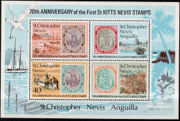St CHRISTOPHER NEVIS ANGUILLA 70ème Anniversaire Neufs Sans Charnières ** TB - St.Christopher, Nevis En Anguilla (...-1980)