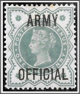 1900 QV SG O42 ½d Blue-green Army Official Mounted Mint - Nuevos