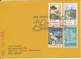 USA Cover With Special Postmark New Year - Storia Postale