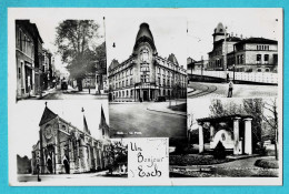 * Esch Sur Sure (Luxembourg) * (Real Photo - Carte Photo) Un Bonjour D'Esch, La Poste, église, Tram, Monument - Esch-Sauer