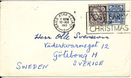 Ireland Cover Sent To Sweden 10-12-1965 (Post Early For Christmas) - Cartas & Documentos