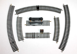 JOUEF HO 7 RAIL 2 COUPURE 1 DECROCHAGE 4 COURBE 2 N470 R=325mm R=12 3/4, 2 R=325, MODELISME FERROVIAIRE TRAIN (2105.265) - Gleise