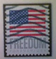 United States, Scott #5790, Used(o) Booklet, 2023, Flag Definitive: Freedom Flag, (63¢) Forever - Used Stamps