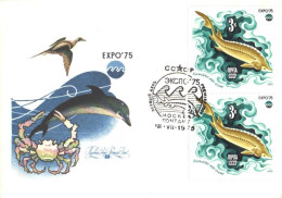 Soviet Union:Russia:USSR:FDC, EXPO 1975, Fishes - FDC