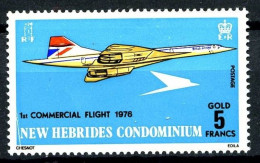 Nelles. HEBRIDES 425 - Concorde - Neuf  (Gomme Tropicale Mate) - Cote : 19,25 E - Unused Stamps