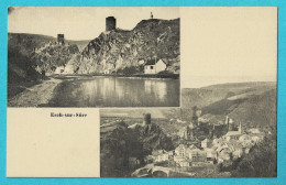 * Esch Sur Sure (Luxembourg) * (J. Kaemmerer, Photographe Wiltz) Panorama, Vue Générale, Chateau, Canal, Quai - Esch-sur-Sure