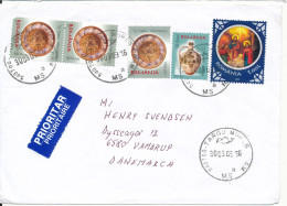 Romania Cover Sent Air Mail To Denmark Targu-Mures 30-3-2009 - Covers & Documents