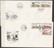 Tschechoslowakei 1988 FDC MiNr.2947 - 2951 Historische Automobile ( Dl 65 ) - FDC