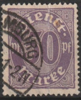 MiNr. 72 Deutschland Deutsches Reich, Dienstmarken       1922, Jan./1923, Febr. Dienstmarken: Wertziffern. - Dienstzegels