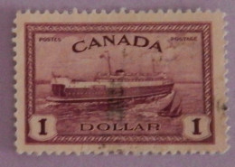 CANADA YT 224 OBLITERE "FERRY BOAT DU PRINCE EDOUARD" ANNÉE 1946 - Gebraucht