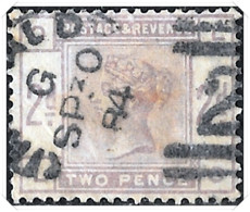 QV 1883 SG189 2d Lilac Used - Oblitérés