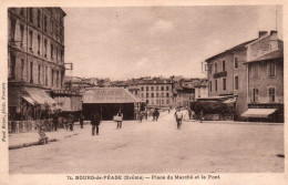 Bourg De Péage (Drôme) La Place Du Marché Et Le Vieux Pont - Photo Paul Boyer - Carte N° 74 - Bourg-de-Péage