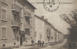 69 VENISSIEUX RHONE – Rue Noblemaire Carte Rare Animée 1935 - Vénissieux