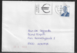 Belgium. Stamp Mi. 2732 On Letter Sent From Roeselare  On 29.10.1999 For Kortrijk - Lettres & Documents