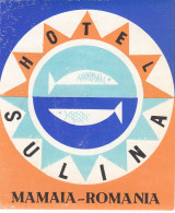 ETIQUETA - STICKER - LUGGAGE LABEL ROMANIA - HOTEL SULINA  -  MAMAIA - Etiquettes D'hotels