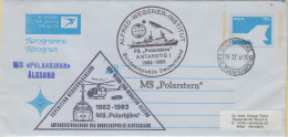 South Africa Aerogramme Georg Von Neumayer Station Ca Polarbjorn & Polarster Ca Cape Town 24.2.1983  (NE154) - Bases Antarctiques