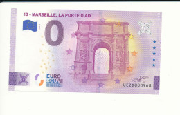 Billet Touristique  0 Euro  - 13 - MARSEILLE, LA PORTE D'AIX -  2022-2 -  UEZD -  N° 968 - Autres & Non Classés