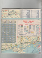 New York Highway And Metropolitan New York City  With Maps Of Albany Troy Buffalo Syracuse Utica Sunoco - Cartes Routières