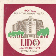 ETIQUETA - STICKER - LUGGAGE LABEL ROMANIA - HOTEL LIDO - BUCURESTI - BUCAREST - Etiquettes D'hotels