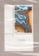 1975 Nr 1780 ** Drukdatum.Schelde-Rijn Verbinding. - Hoekdatums