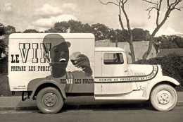 Latil Camion  De Publicité Pour LE VIN Sur Le Tour De France 1937 -  15x10cms  PHOTO - Trucks, Vans &  Lorries