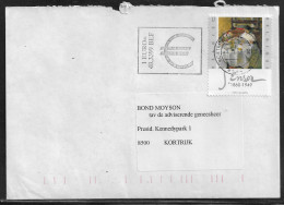 Belgium. Stamp Mi. 2881 On Letter Sent From Kortrijk On 29.11.1999 For Kortrijk - Lettres & Documents